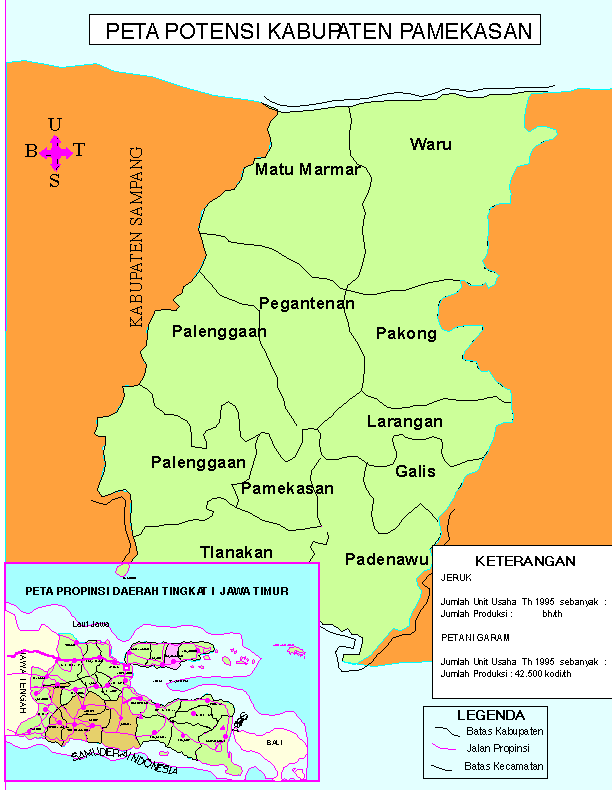 POTENTIAL MAP OF PAMEKASAN REGENCY